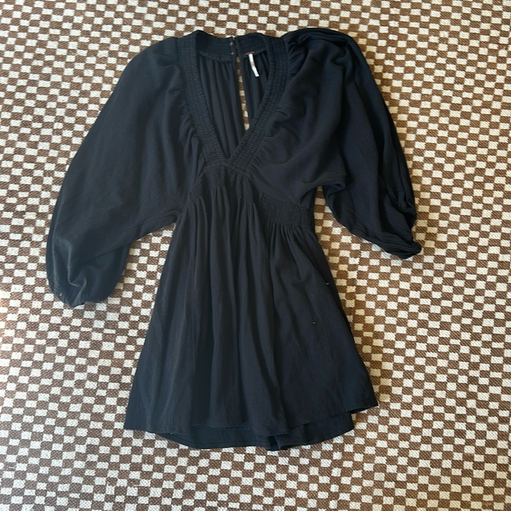Free People linen mini dress